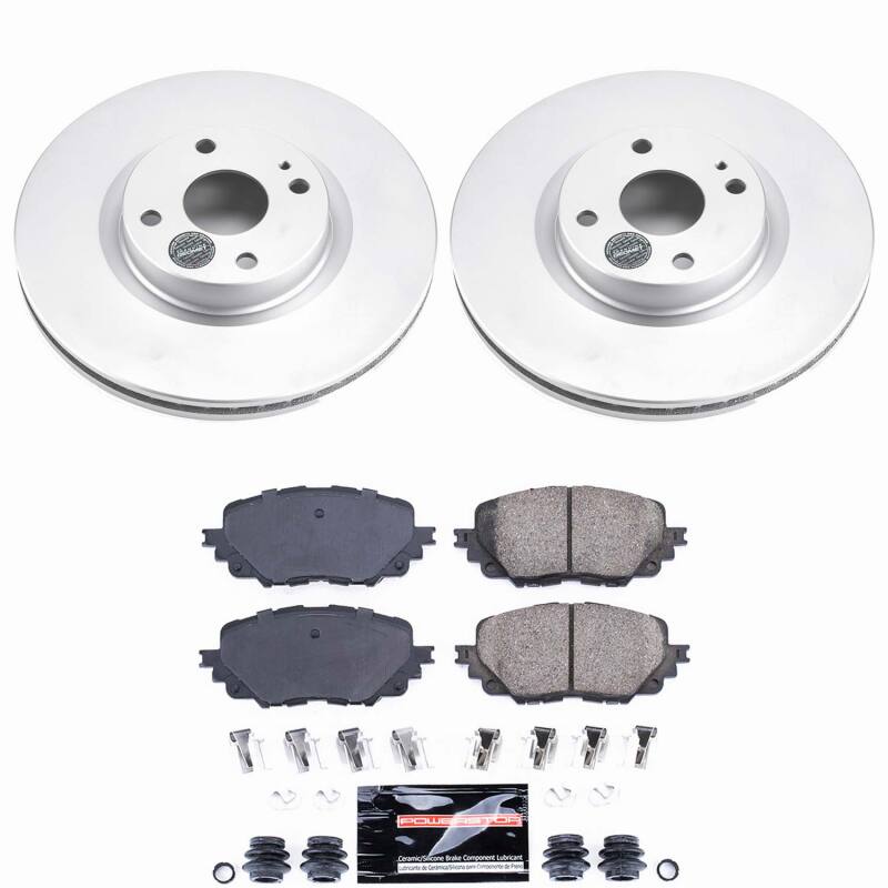 Power Stop 17-20 Fiat 124 Spider Front Z23 Coated Brake Kit