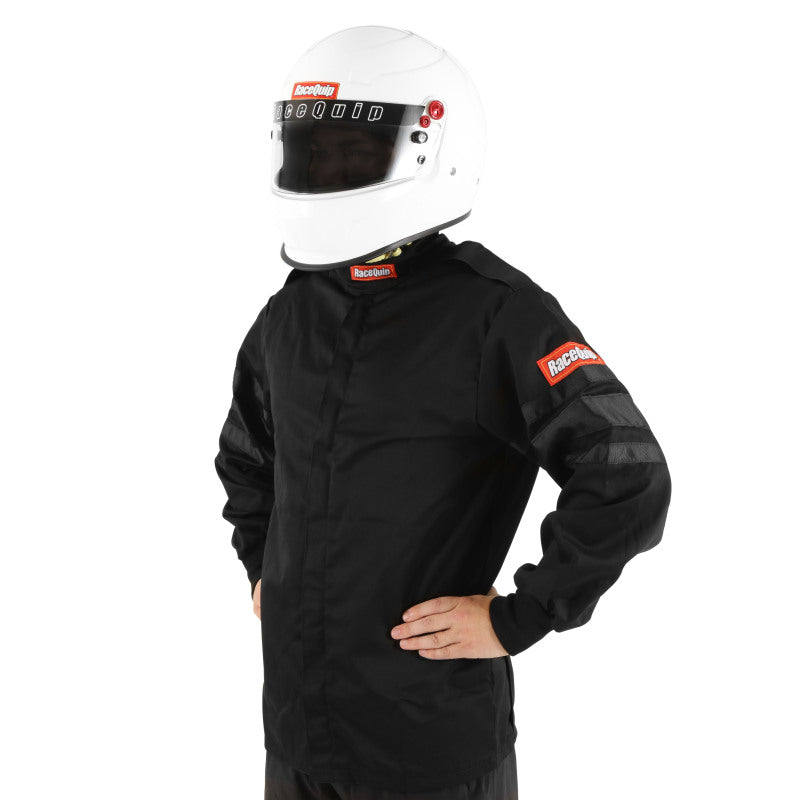 RaceQuip Black SFI-1 1-L Jacket - Medium Tall
