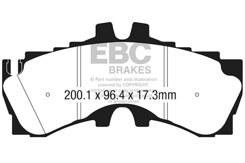 EBC 2018+ Lexus LC500 5.0L Redstuff Front Brake Pads