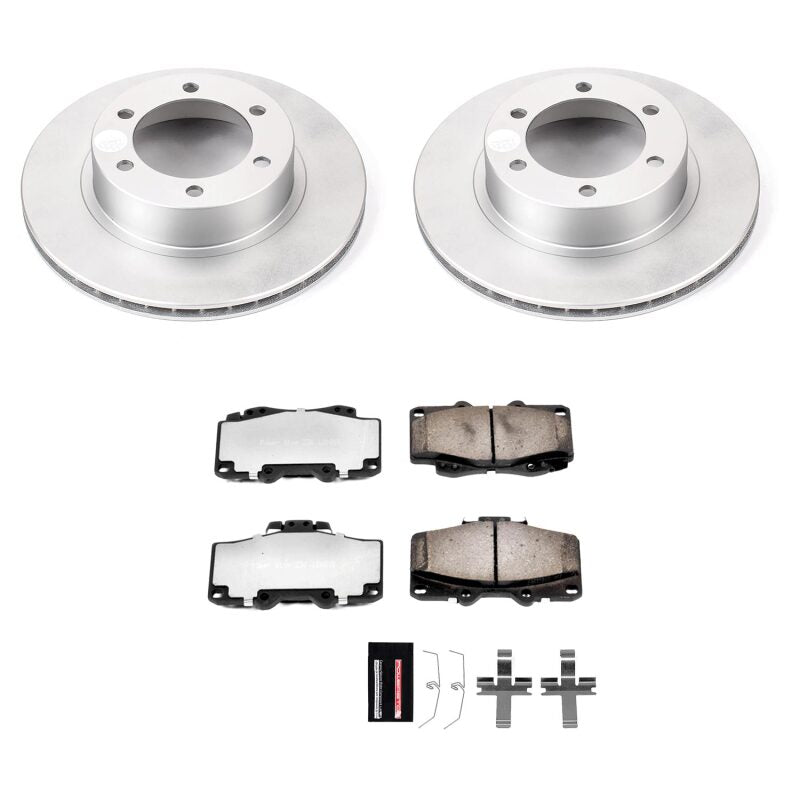 Power Stop 95-02 Toyota 4Runner Front Z36 Coated Truck & Tow Brake Kit