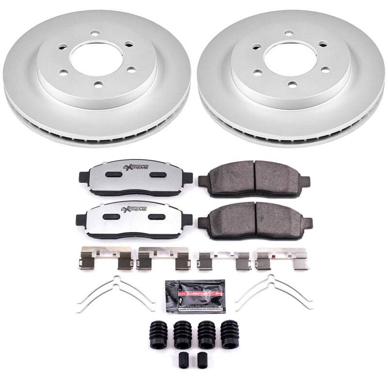 Power Stop 04-08 Ford F-150 Front Z36 Coated Truck & Tow Brake Kit