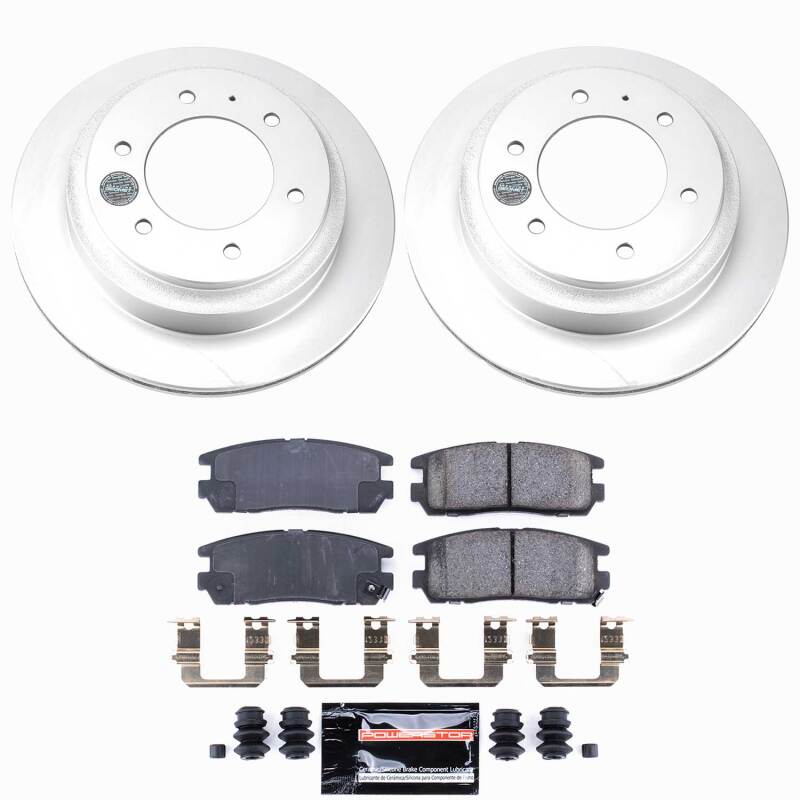 Power Stop 96-99 Acura SLX Rear Z23 Coated Brake Kit