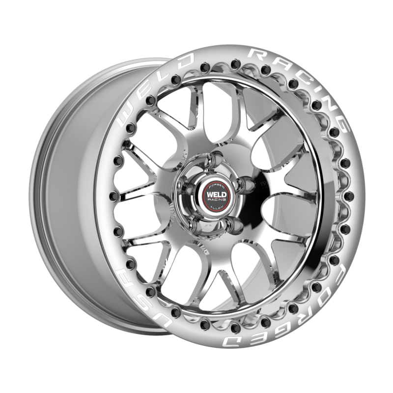 Weld S77 Beadlock 17x10/5x120.65/7.2 BS/3.18 HB-Polished Center-Polished Shell-Polished SBL Wheel