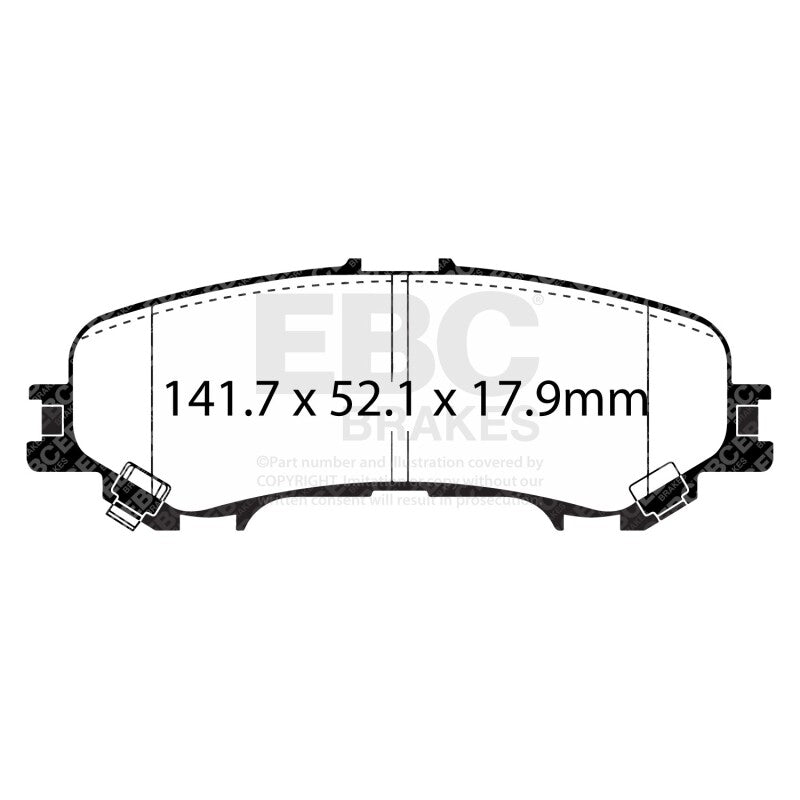 EBC 2016+ Nissan Titan 5.6L Extra Duty Rear Brake Pads