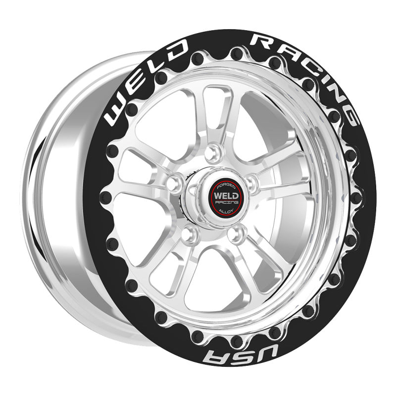 Weld S70 RT-S 17x10.5in / 5x120 BP / 7.7in. BS - Polished Center - Polished Shell Wheel