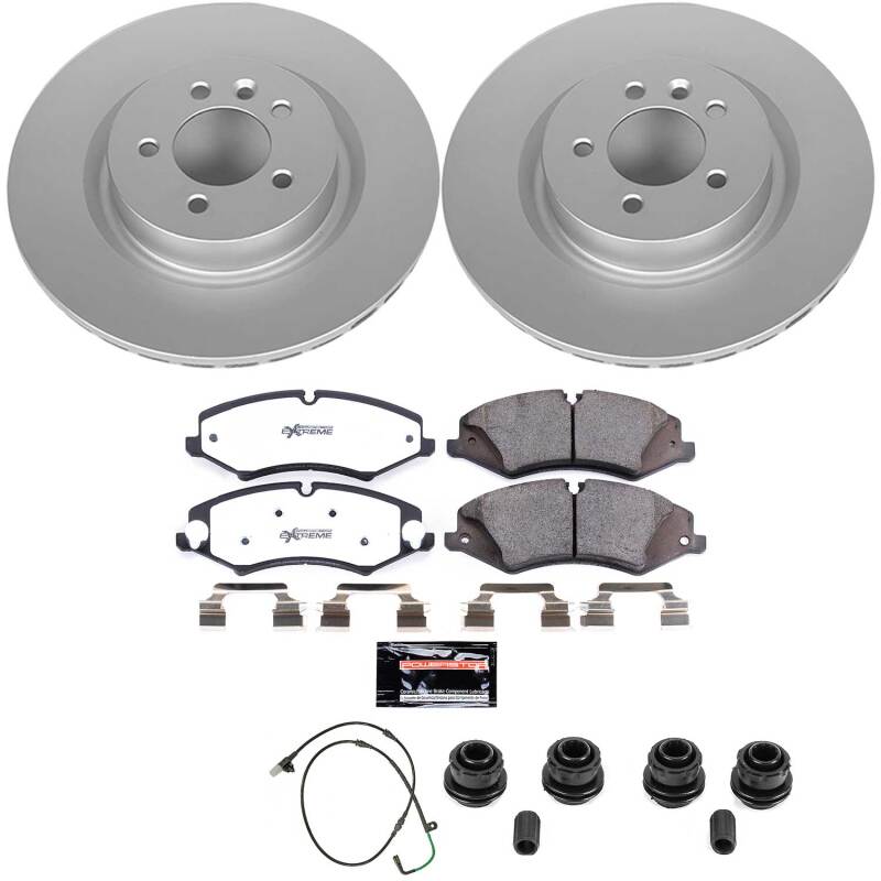 Power Stop 11-16 Land Rover LR4 Front Z36 Coated Truck & Tow Brake Kit
