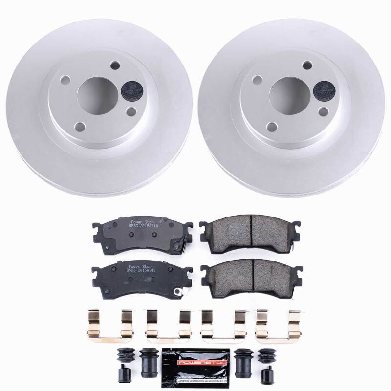 Power Stop 99-00 Mazda Protege Front Z23 Coated Brake Kit