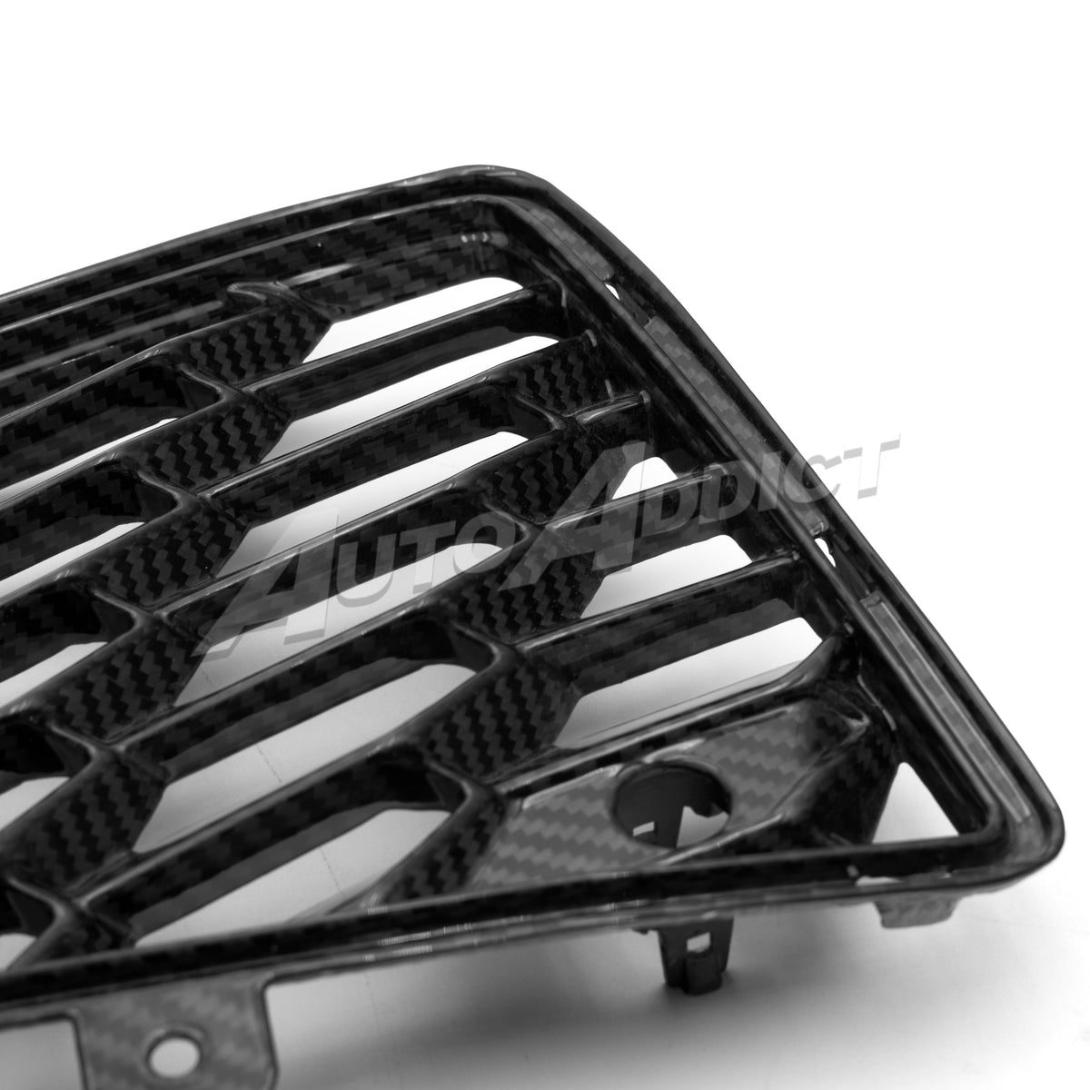 Auto Addict USA C8 Stingray Dry Gloss Carbon Fiber Rear Bumper Grille Vent Pair - View 2