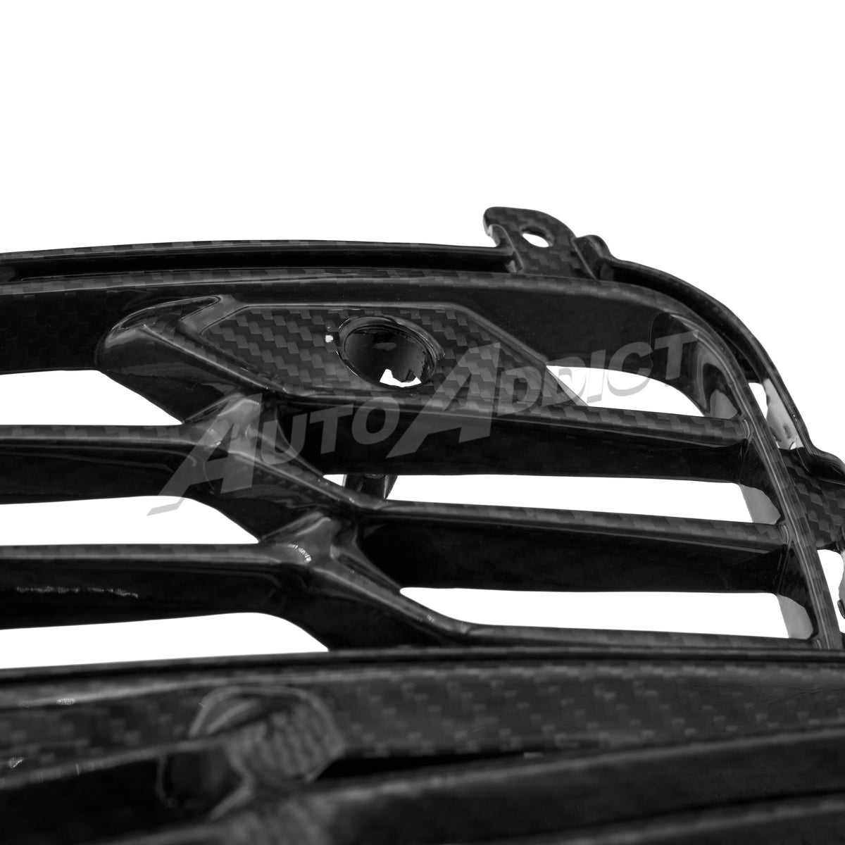 Auto Addict USA C8 Z06/E-Ray/Grand Sport/ZR1 Dry Gloss Carbon Fiber Rear Bumper Grille Vent Pair - View 1
