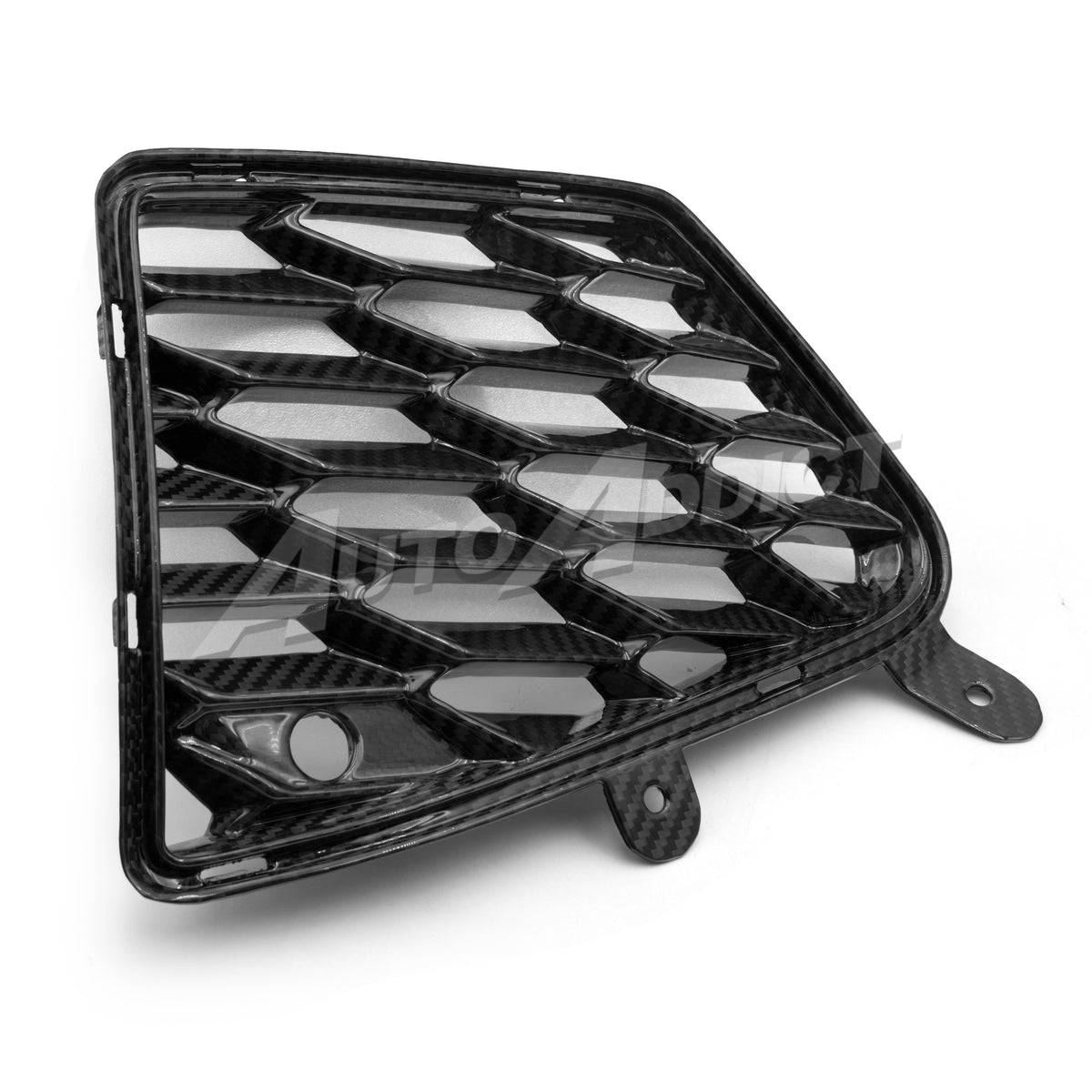 Auto Addict USA C8 Stingray Dry Gloss Carbon Fiber Rear Bumper Grille Vent Pair - View 7
