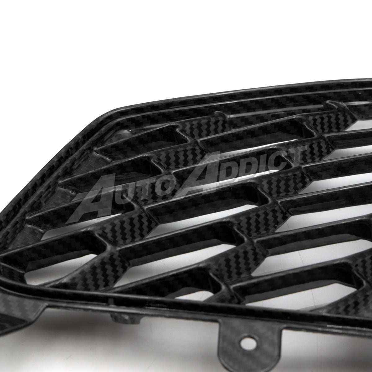 Auto Addict USA C8 Stingray Dry Gloss Carbon Fiber Rear Bumper Grille Vent Pair - View 1