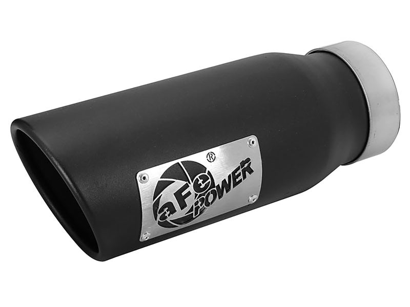 afe MACH Force-Xp Universal Exhaust Tip 3-1/2 IN Inlet x 4-1/2 IN Outlet x 12 IN L