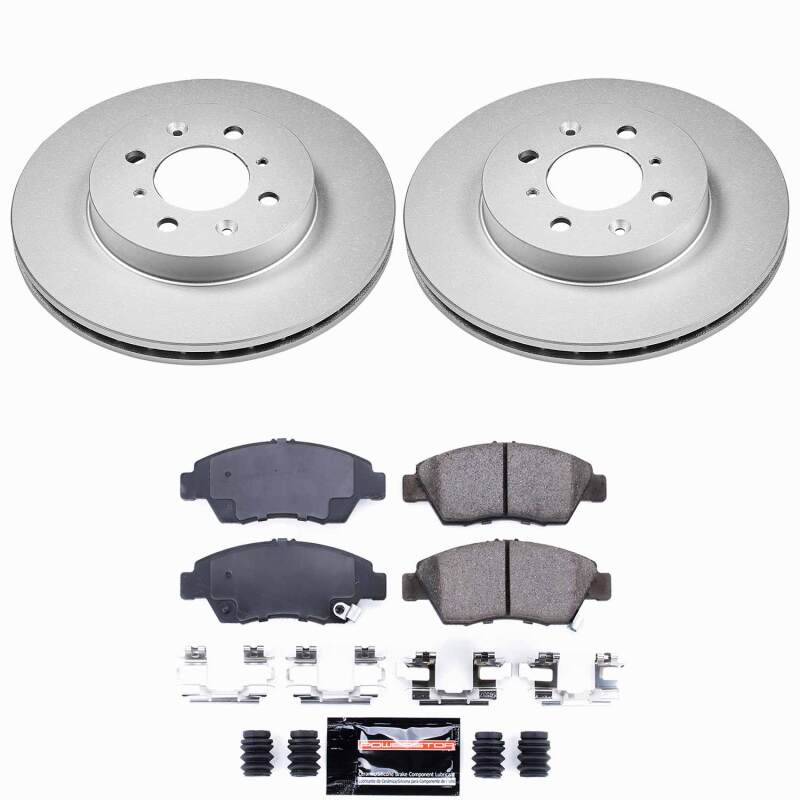 Power Stop 93-95 Honda Civic Front Z23 Coated Brake Kit