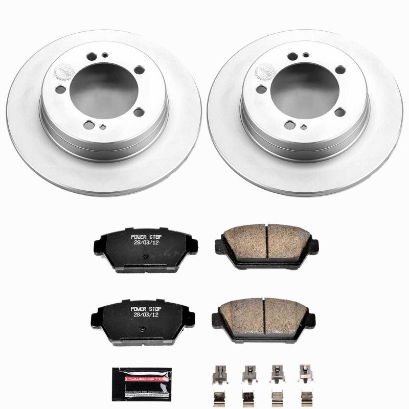 Power Stop 90-94 Eagle Talon Rear Z23 Coated Brake Kit