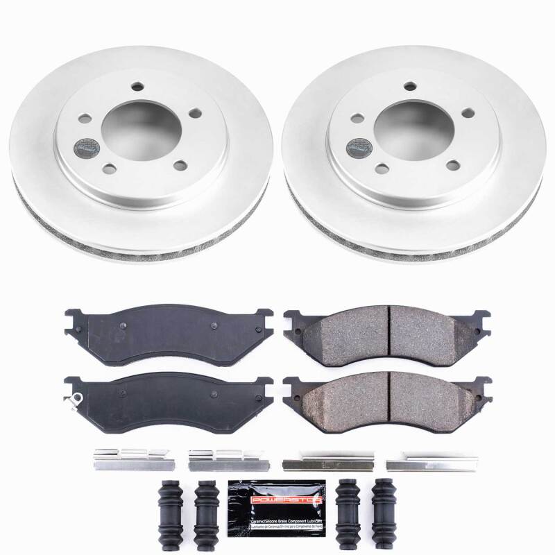 Power Stop 97-02 Ford Expedition Front Z23 Coated Brake Kit