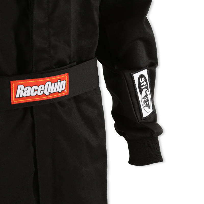 RaceQuip Black SFI-1 1-L Suit - 2XL