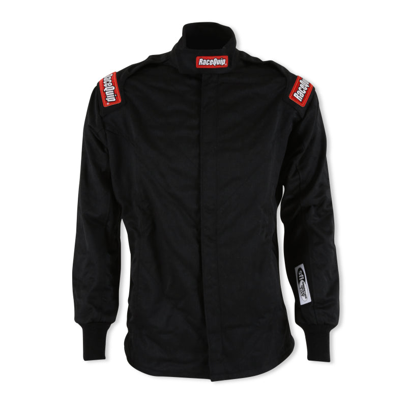 RaceQuip Black Chevron-5 Jacket SFI-5 - Medium