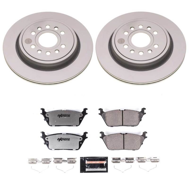 Power Stop 22-25 Jeep Grand Wagoneer Rear Z36 Coated Truck & Tow Brake Kit