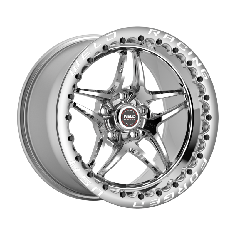 Weld S81 Beadlock 15x10/5x114.3/7.5 BS/3.18 HB-Polished Center-Polished Shell-Polished SBL MT Wheel