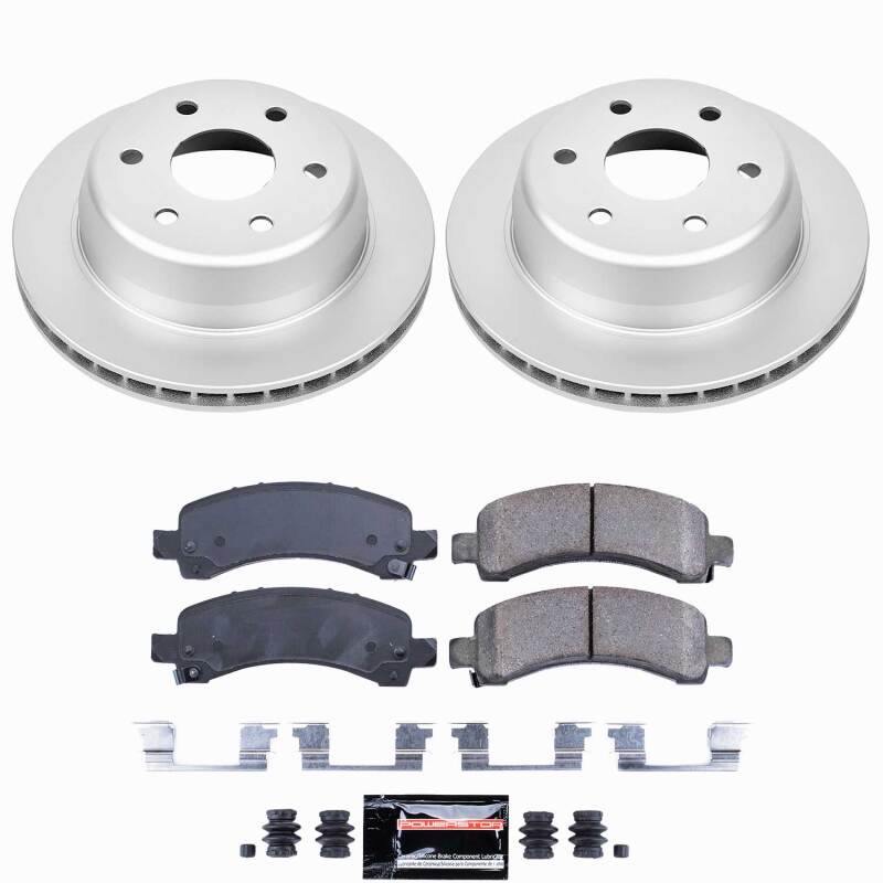 Power Stop 03-06 Cadillac Escalade Rear Z23 Coated Brake Kit