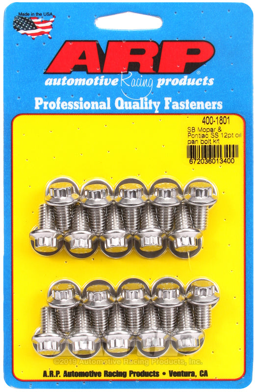 ARP SB Mopar and Pontiac SS 12pt Oil Pan Bolt Kit