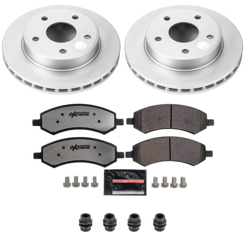 Power Stop 05-10 Dodge Dakota Front Z36 Coated Truck & Tow Brake Kit