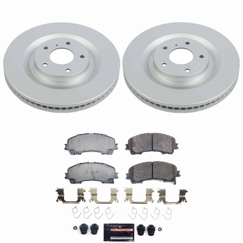 Power Stop 19-25 Infiniti QX50 Front Z23 Coated Brake Kit