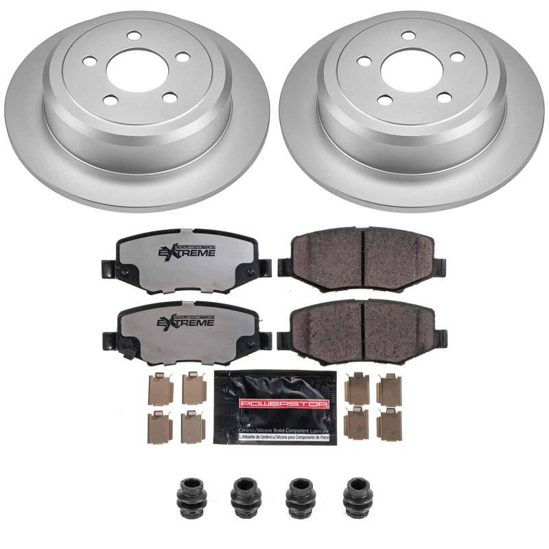 Power Stop 07-11 Dodge Nitro Rear Z36 Coated Truck & Tow Brake Kit