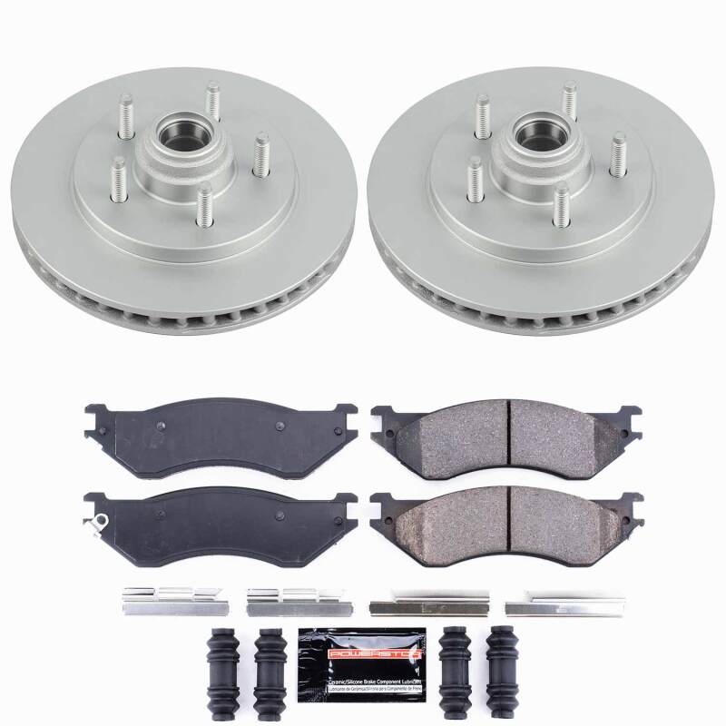 Power Stop 00-02 Ford Expedition Front Z23 Coated Brake Kit