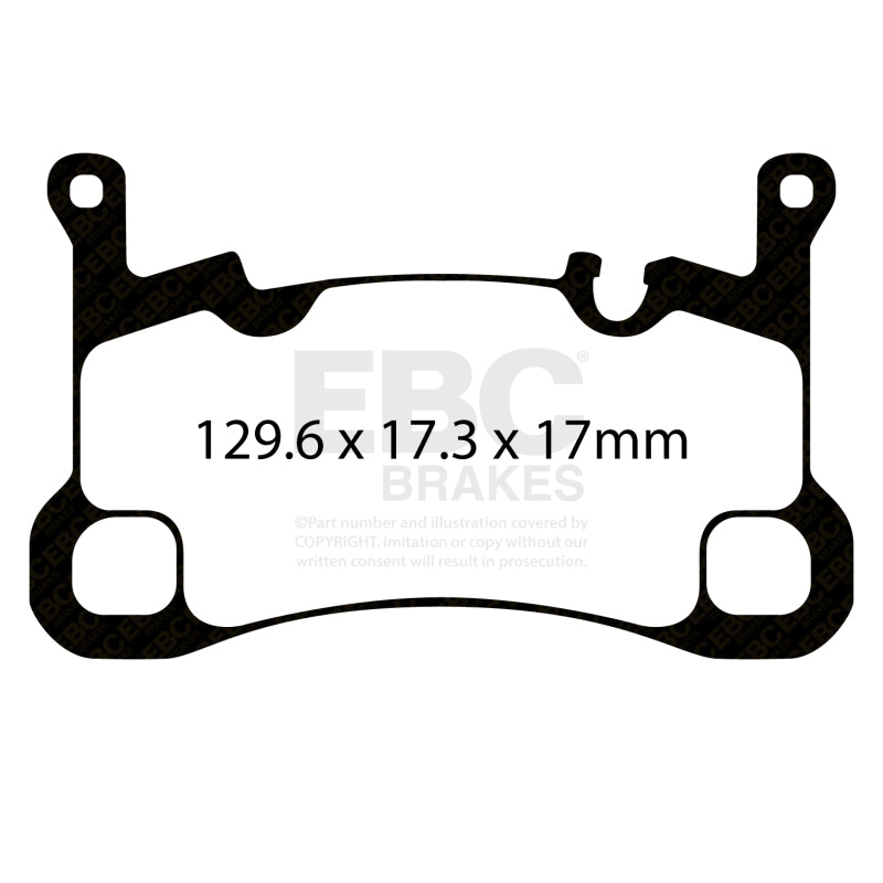 EBC 2018+ Porsche Cayenne (3rd Gen) 3.0L Turbo Bluestuff Rear Brake Pads