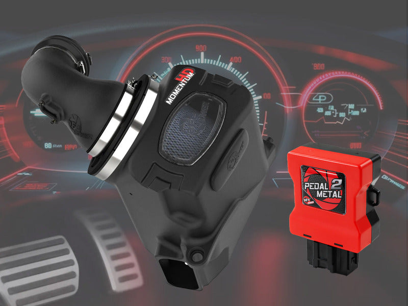 aFe 20-26 GM Trucks/SUV L6-3.0L (td) Power Pack Stage 3 - Momentum Intake & P2M Throttle Enhancer