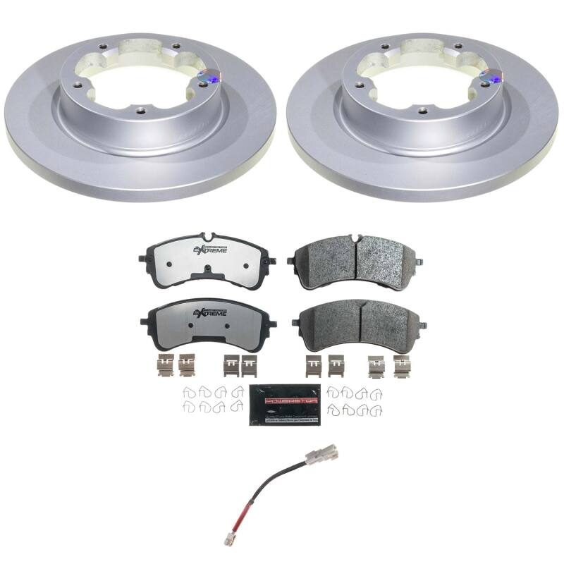 Power Stop 22-24 Ford E-Transit Rear Z36 Coated Truck & Tow Brake Kit