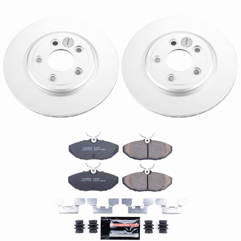 Power Stop 03-05 Jaguar S-Type Rear Z23 Coated Brake Kit