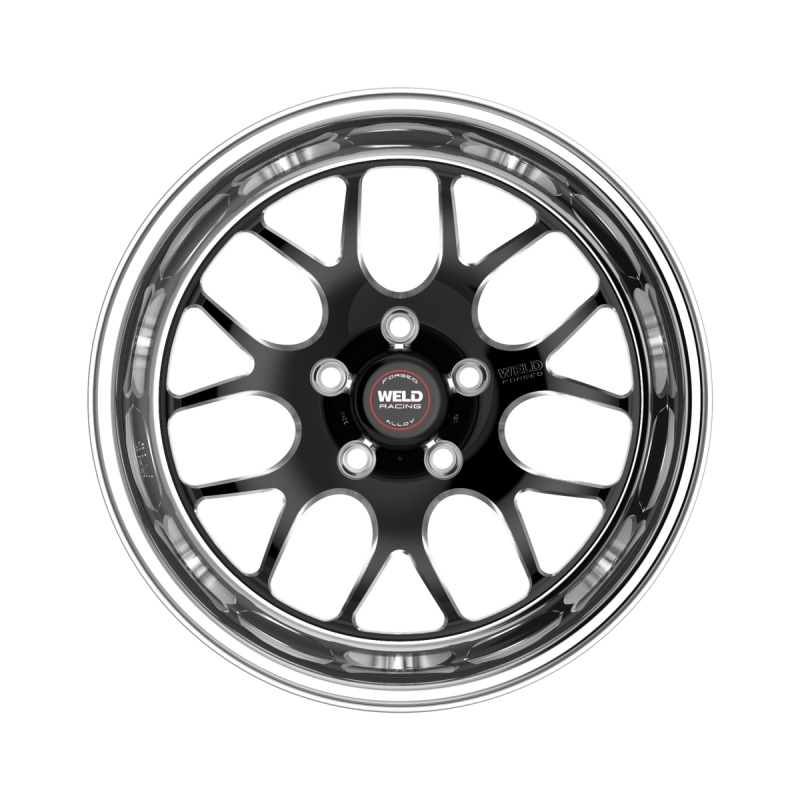 Weld S77 18X10.5 / 5x120.65 / 6.6 BS / 3.18 HB - Black Center - Polished Shell - Non-BL Wheel