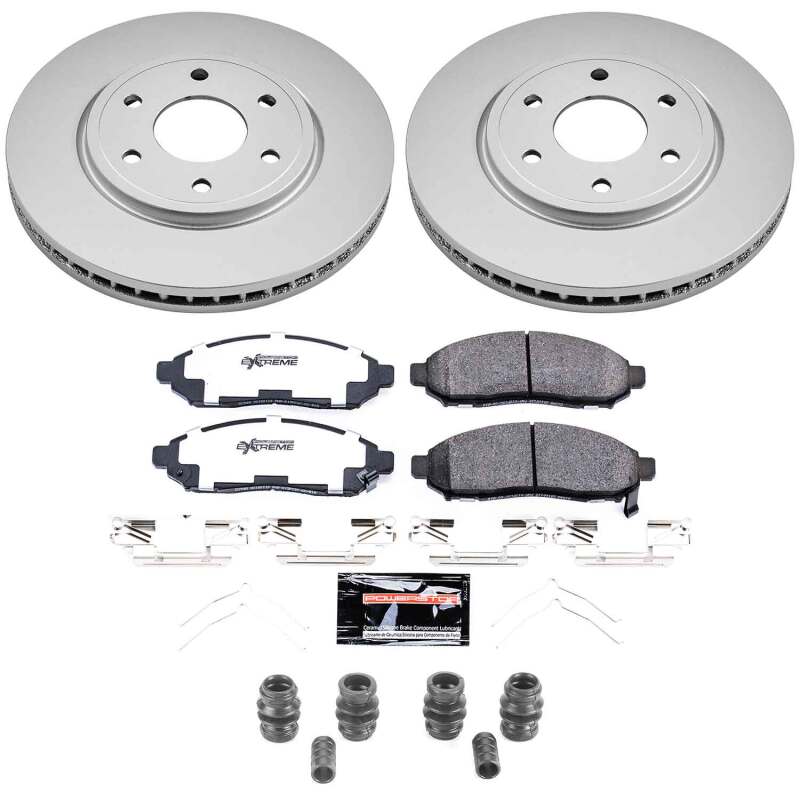 Power Stop 16-19 Nissan Frontier Front Z36 Coated Truck & Tow Brake Kit