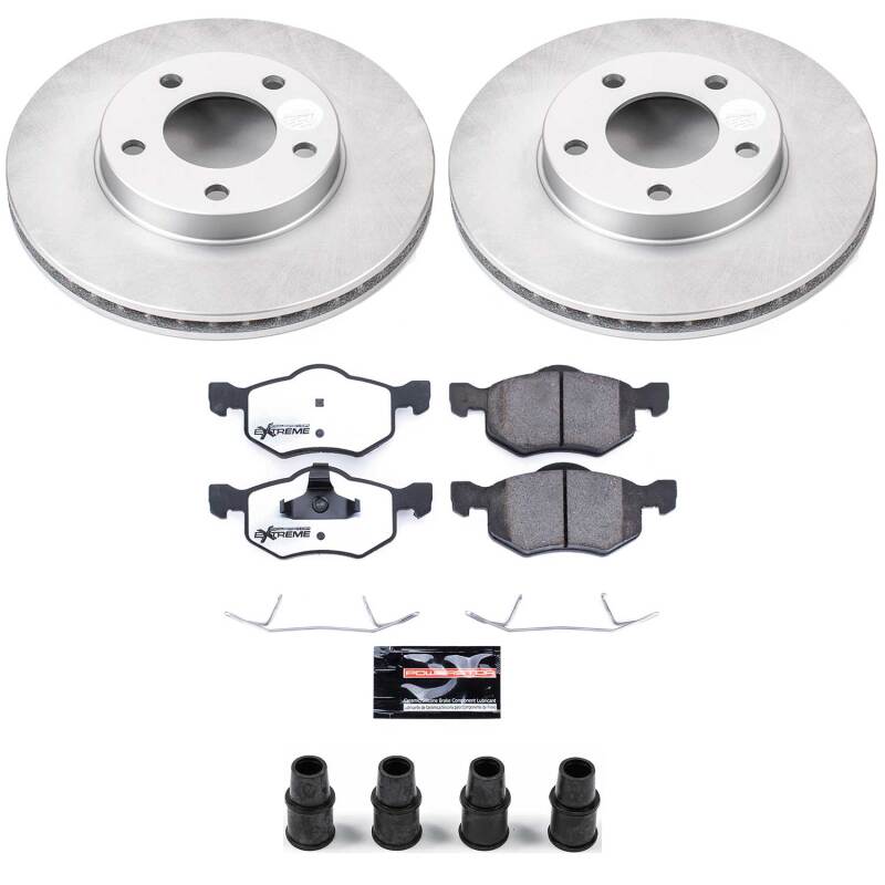 Power Stop 01-07 Ford Escape Front Z36 Coated Truck & Tow Brake Kit