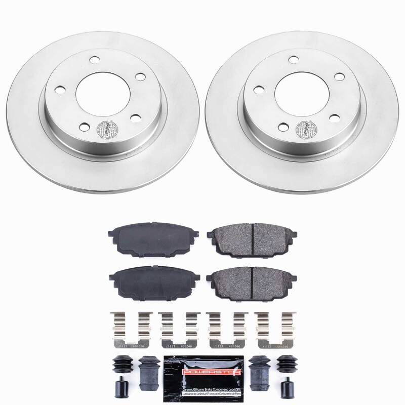 Power Stop 01-03 Mazda Protege Rear Z23 Coated Brake Kit
