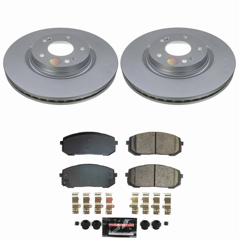 Power Stop 21-25 Hyundai Elantra Front Z23 Coated Brake Kit
