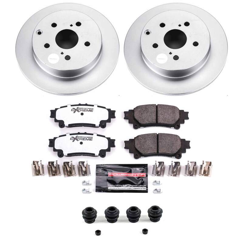 Power Stop 16-19 Toyota Mirai Rear Z36 Coated Truck & Tow Brake Kit