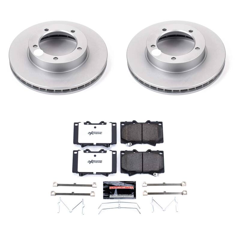 Power Stop 98-07 Lexus LX470 Front Z36 Coated Truck & Tow Brake Kit