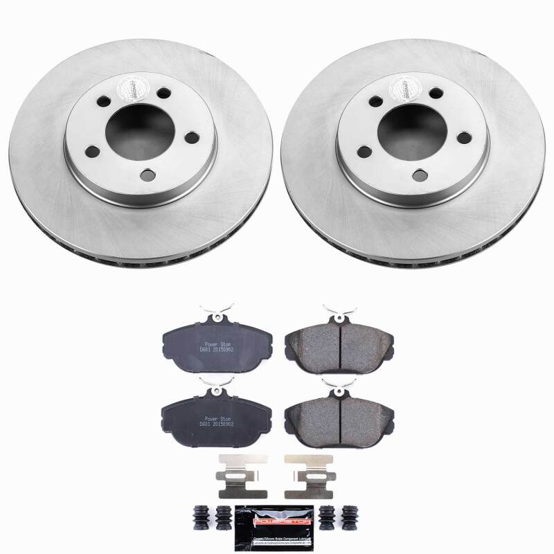 Power Stop 94-00 Ford Taurus Front Z23 Coated Brake Kit
