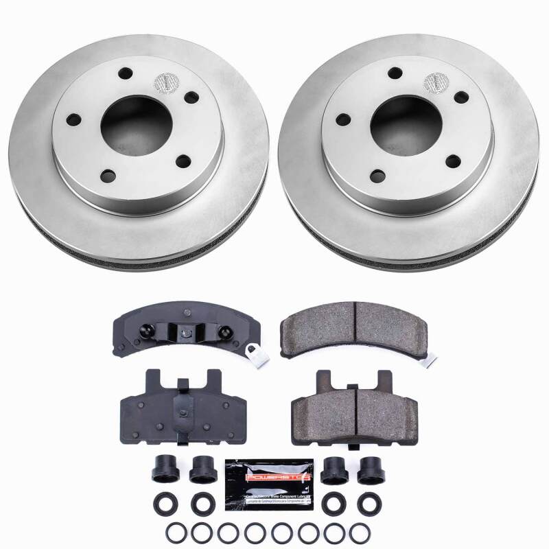 Power Stop 94-99 Dodge Ram 1500 Front Z23 Coated Brake Kit