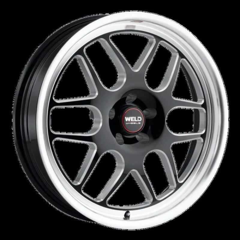 Weld Solana Drag 15x10 / 6x139.7 BP / ET38 /  6.99in BS / 106.1 Dia  - Gloss Black Milled Wheel
