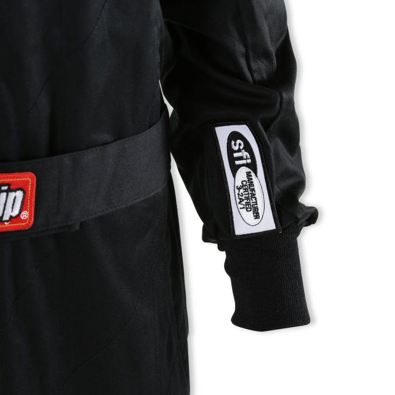 RaceQuip Black Chevron-1 Suit - SFI-1 2XL