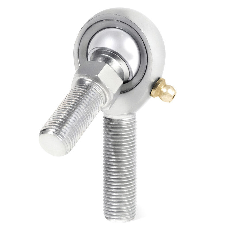 QA1 H Series 3-Pc Rod End - Male/Left Hand - .375in Bore x 7/16-20 w/Stud & Zerk - Alloy Steel