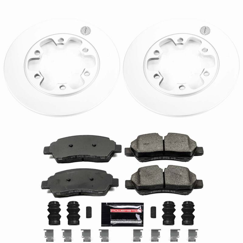 Power Stop 15-19 Ford Transit-350 HD Rear Z23 Coated Brake Kit