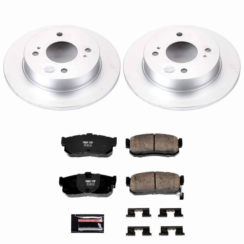 Power Stop 91-96 Infiniti G20 Rear Z23 Coated Brake Kit