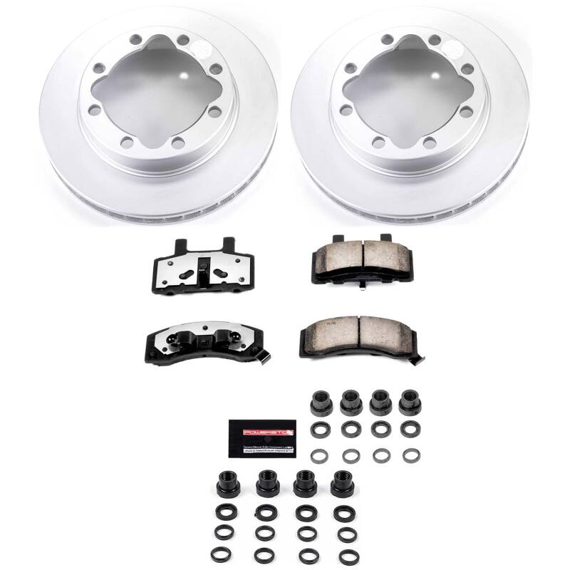 Power Stop 94-99 Chevrolet K1500 Suburban Front Z36 Coated Truck & Tow Brake Kit