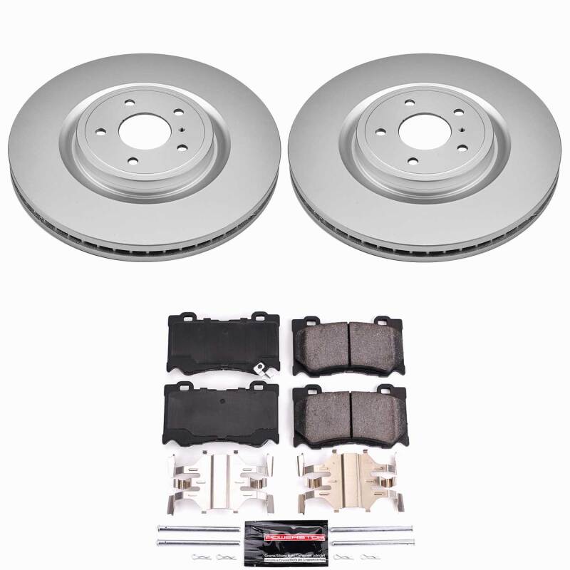 Power Stop 09-13 Infiniti FX50 Front Z23 Coated Brake Kit