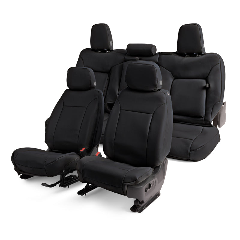 Covercraft 19-24 Chevrolet Silverado Leatherette PrecisionFit Custom Second Row Seat Covers - Black